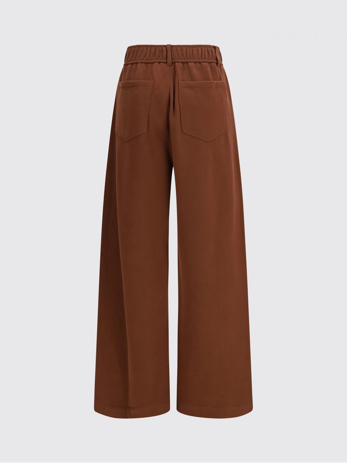 BRUNELLO CUCINELLI PANTALONES: Pantalones de chándal de algodón Brunello Cucinelli, Café - Img 3