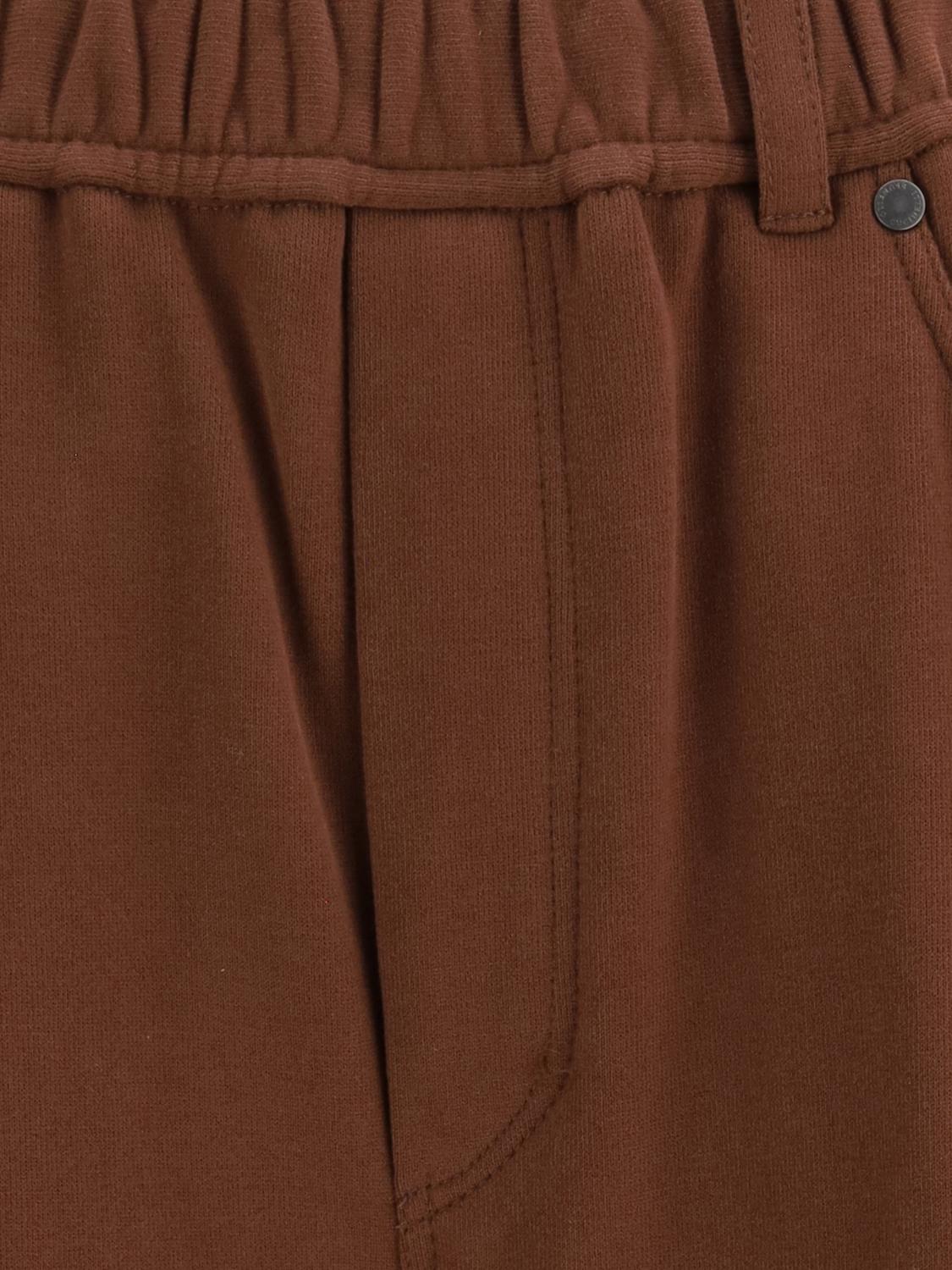 BRUNELLO CUCINELLI PANTALONES: Pantalones de chándal de algodón Brunello Cucinelli, Café - Img 4