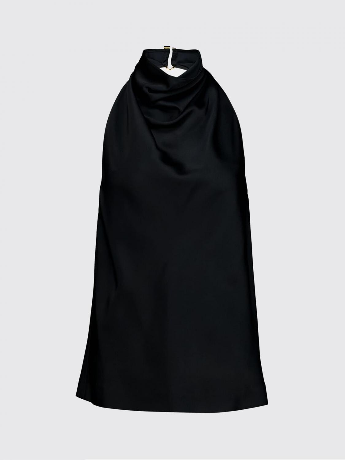 STELLA MCCARTNEY TOP: Top de satén Stella McCartney, Negro - Img 2