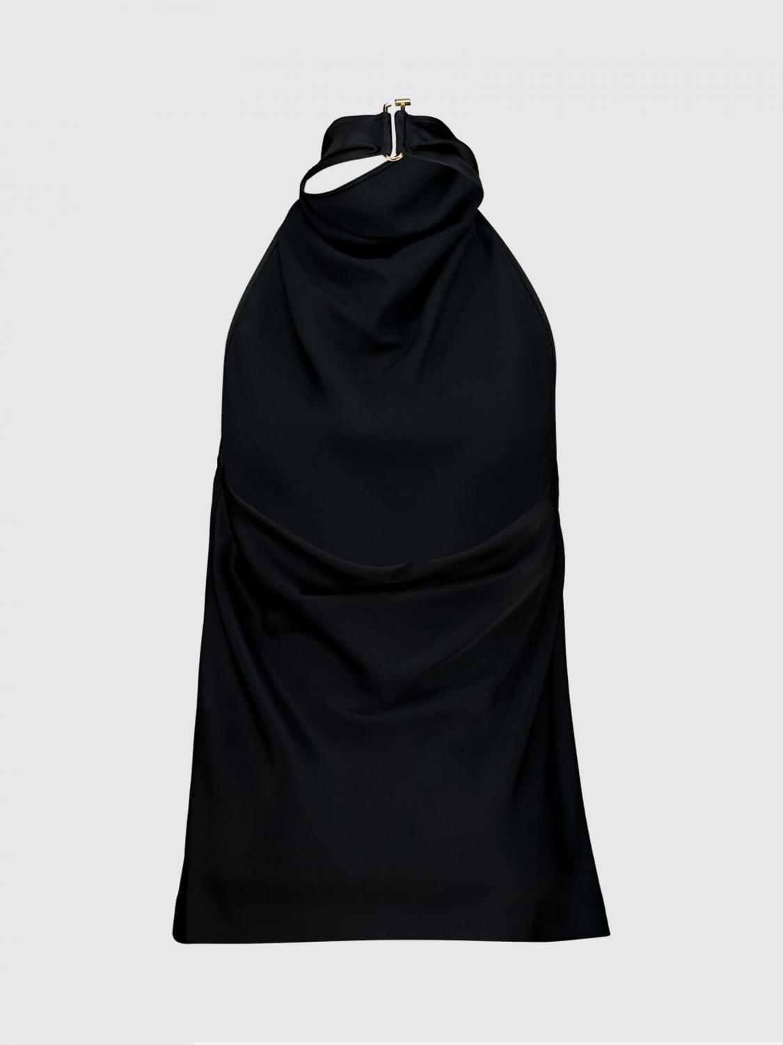 STELLA MCCARTNEY TOP: Top de satén Stella McCartney, Negro - Img 3