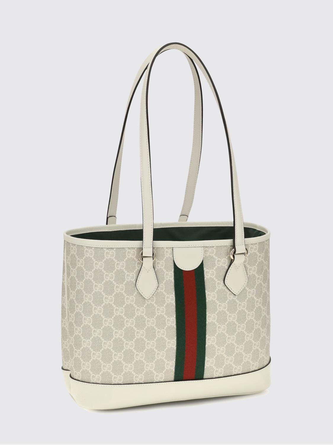 GUCCI SAC PORTÉ ÉPAULE: Sac Ophidia Gucci en tissu GG Supreme, Beige - Img 2