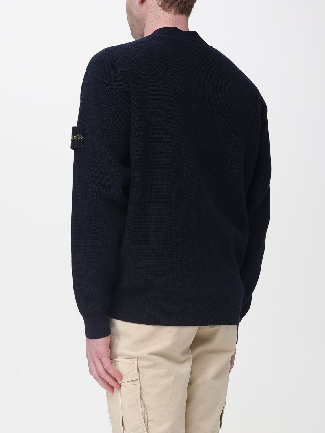 STONE ISLAND SWEATER: Sweater men Stone Island, Blue - Img 2
