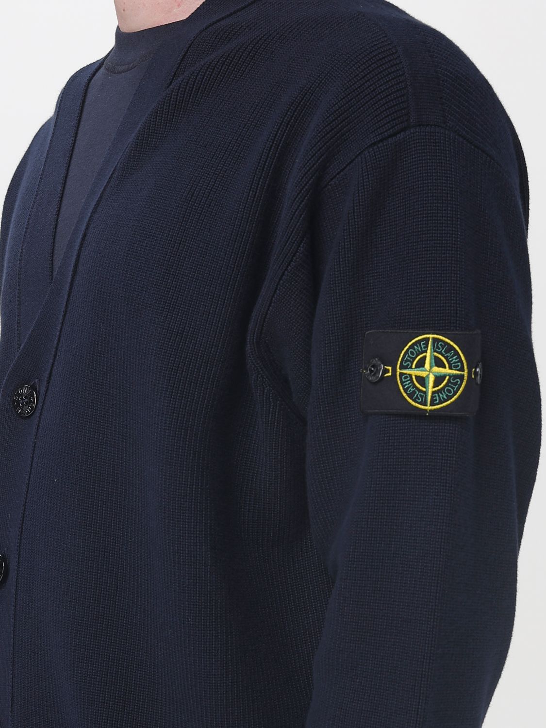 STONE ISLAND SWEATER: Sweater men Stone Island, Blue - Img 4