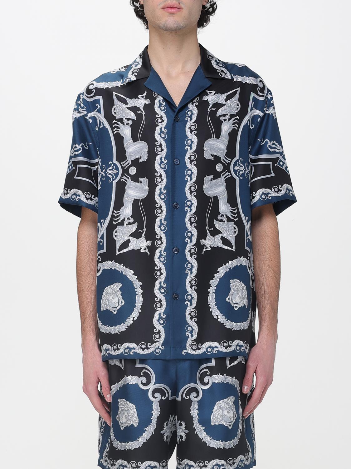 VERSACE CAMICIA: Camicia uomo Versace, Blue - Img 1