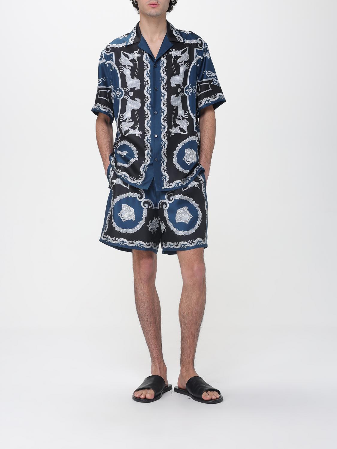 VERSACE CAMICIA: Camicia uomo Versace, Blue - Img 2