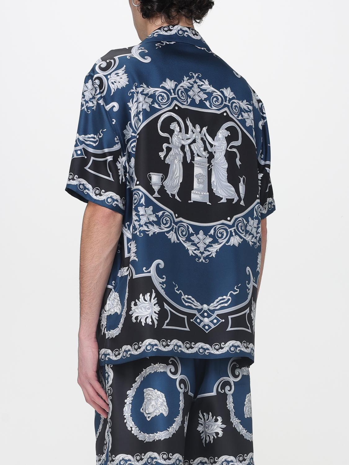 VERSACE CAMICIA: Camicia uomo Versace, Blue - Img 3