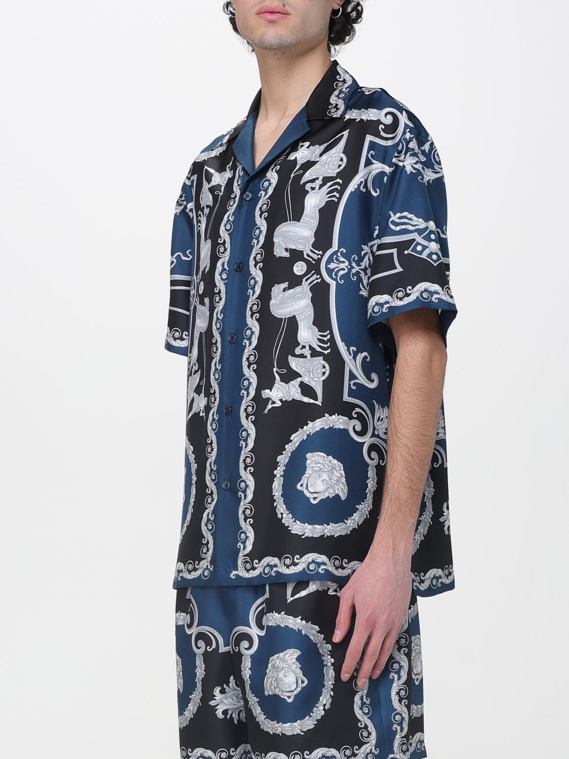 VERSACE CAMICIA: Camicia uomo Versace, Blue - Img 4
