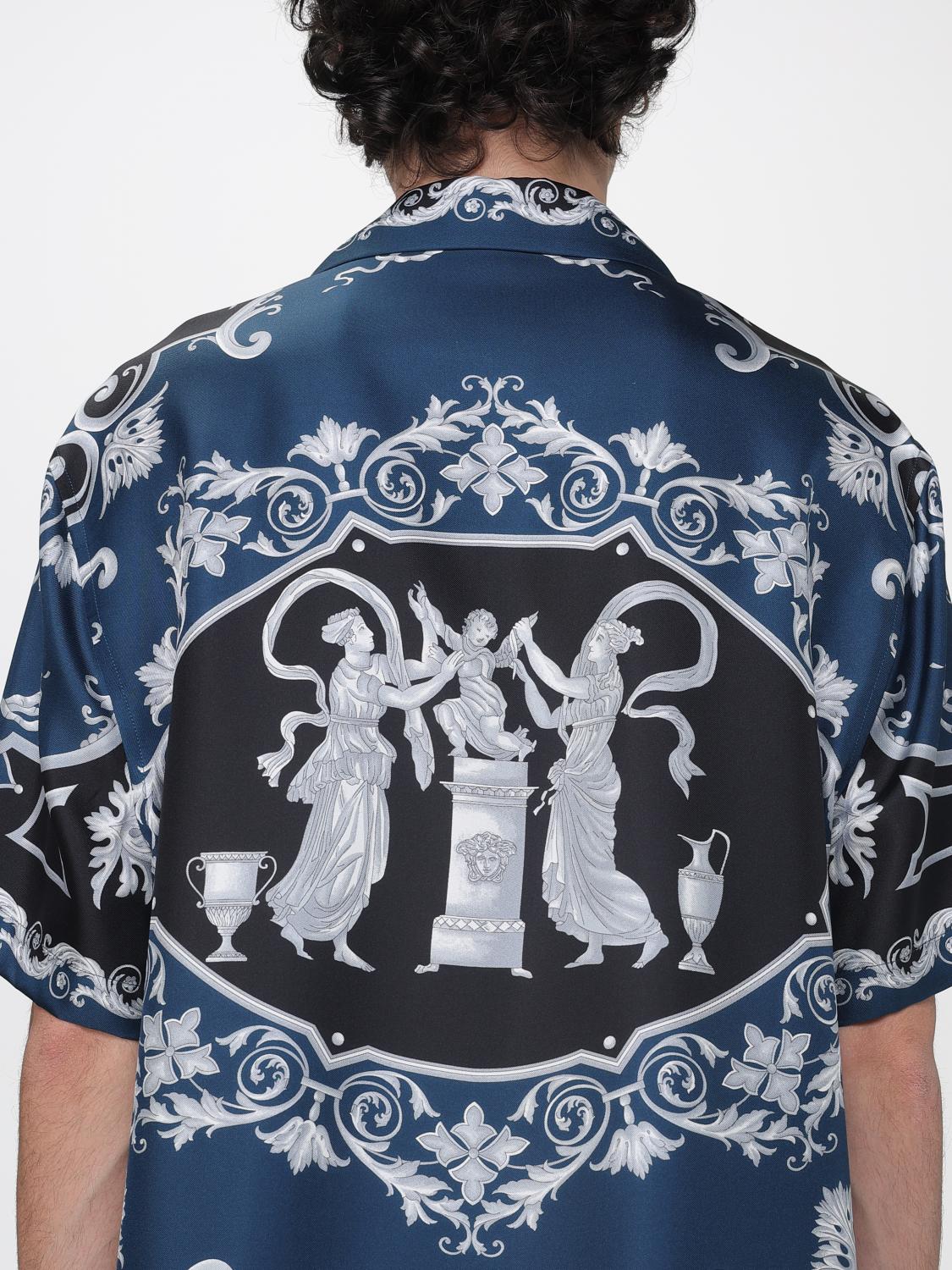 VERSACE CAMICIA: Camicia uomo Versace, Blue - Img 5