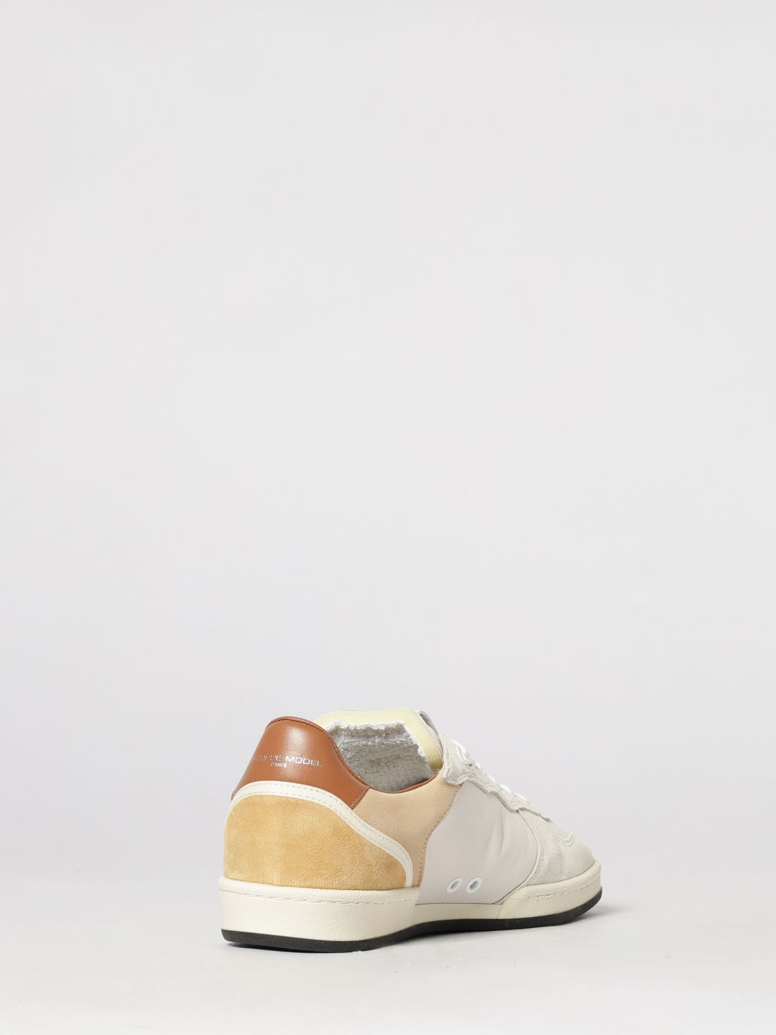 PHILIPPE MODEL SNEAKERS: Pgal Ledersneakers Philippe Model, Beige - Img 3