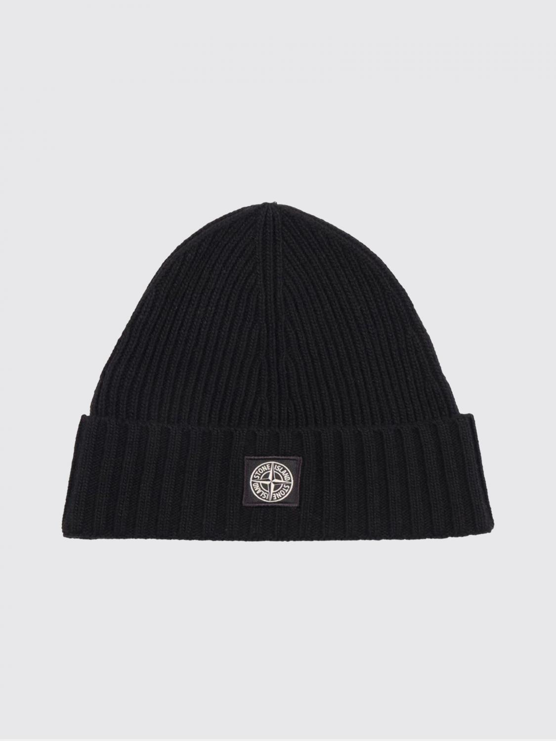 STONE ISLAND HAT: Hat kids Stone Island, Black - Img 1