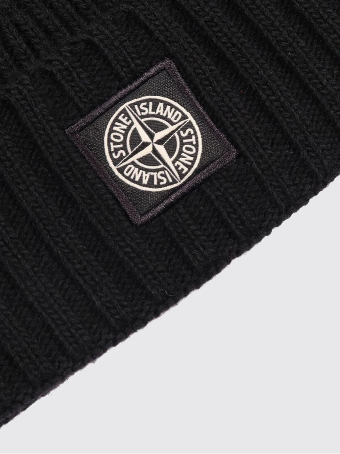 STONE ISLAND HAT: Hat kids Stone Island, Black - Img 2