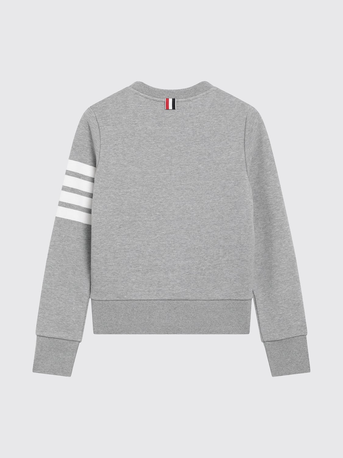 THOM BROWNE SUDADERA: Sudadera de algodón 4-Bar Thom Browne, Gris - Img 3
