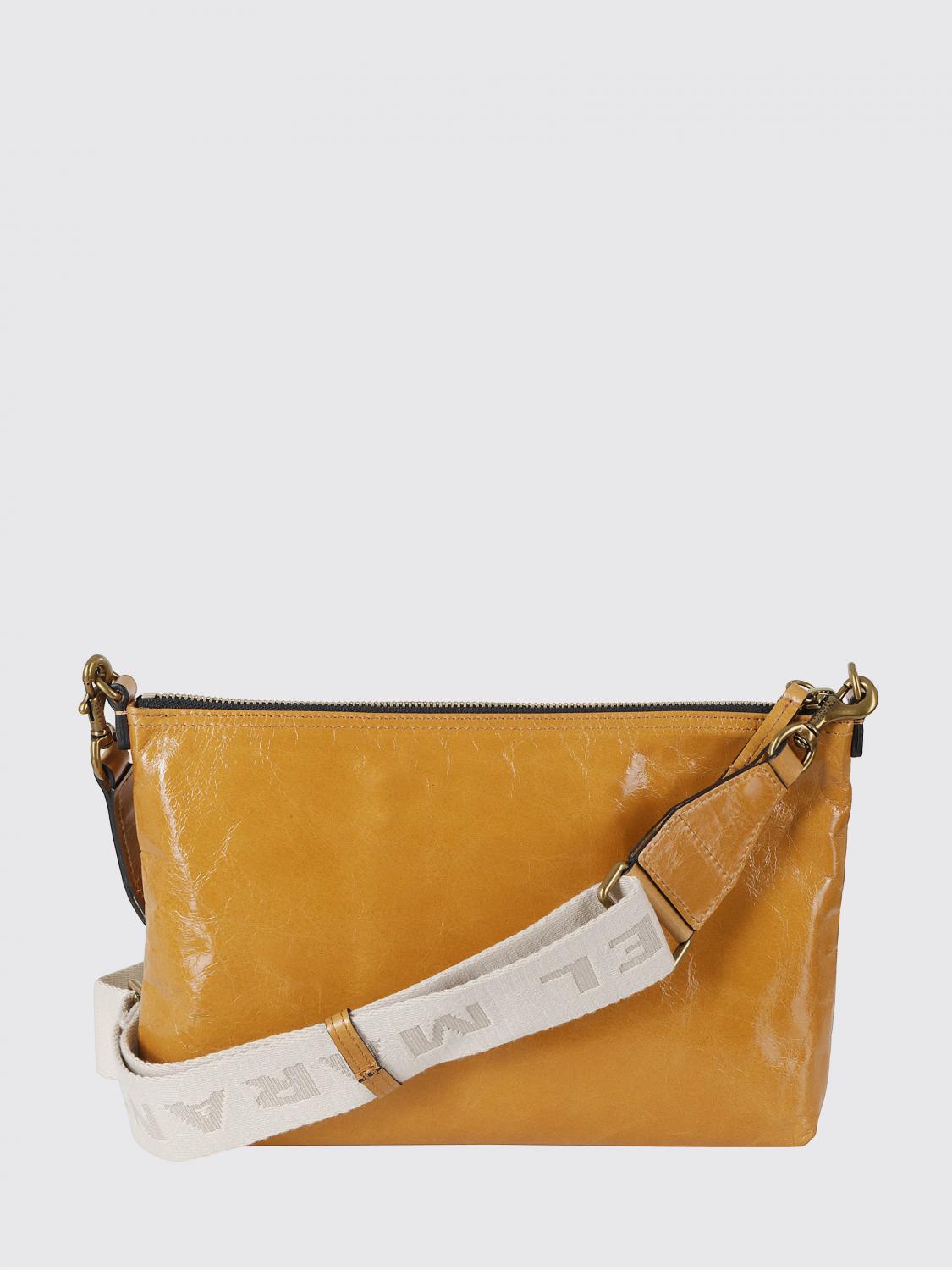 ISABEL MARANT BORSA A TRACOLLA: Borsa Nessah Isabel Marant in pelle lucida , Marrone - Img 2