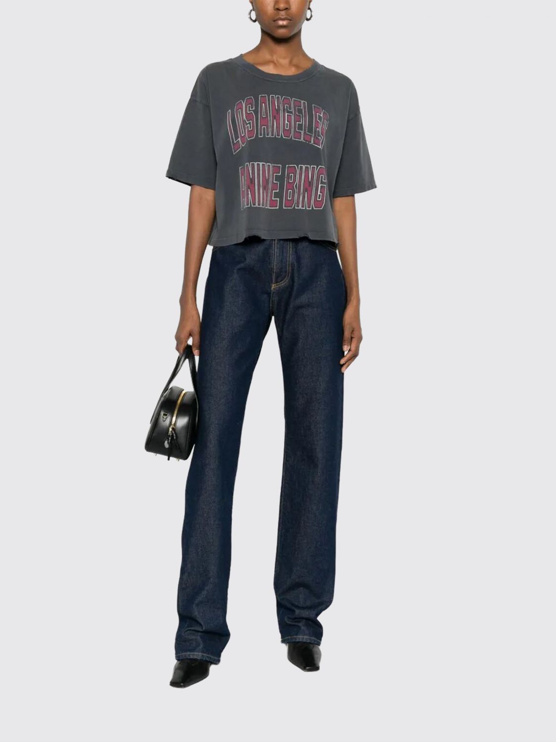 ANINE BING CAMISETA: Camiseta mujer Anine Bing, Negro - Img 2