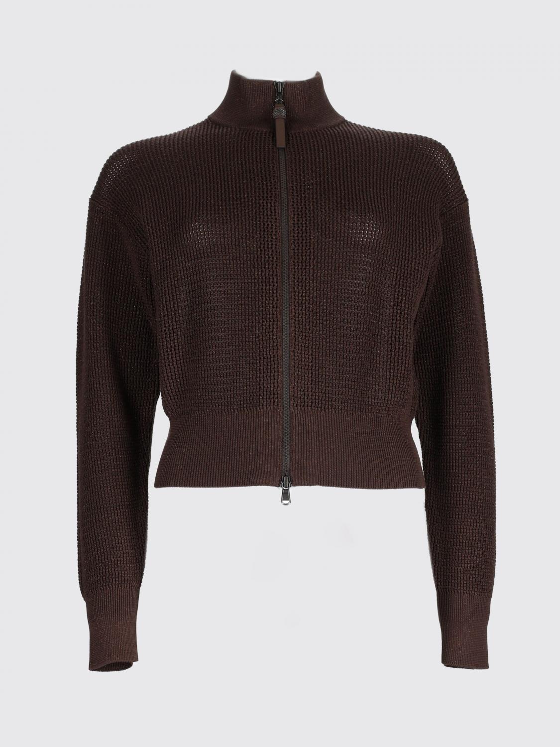 BRUNELLO CUCINELLI JERSEY: Jersey mujer Brunello Cucinelli, Marrón - Img 2