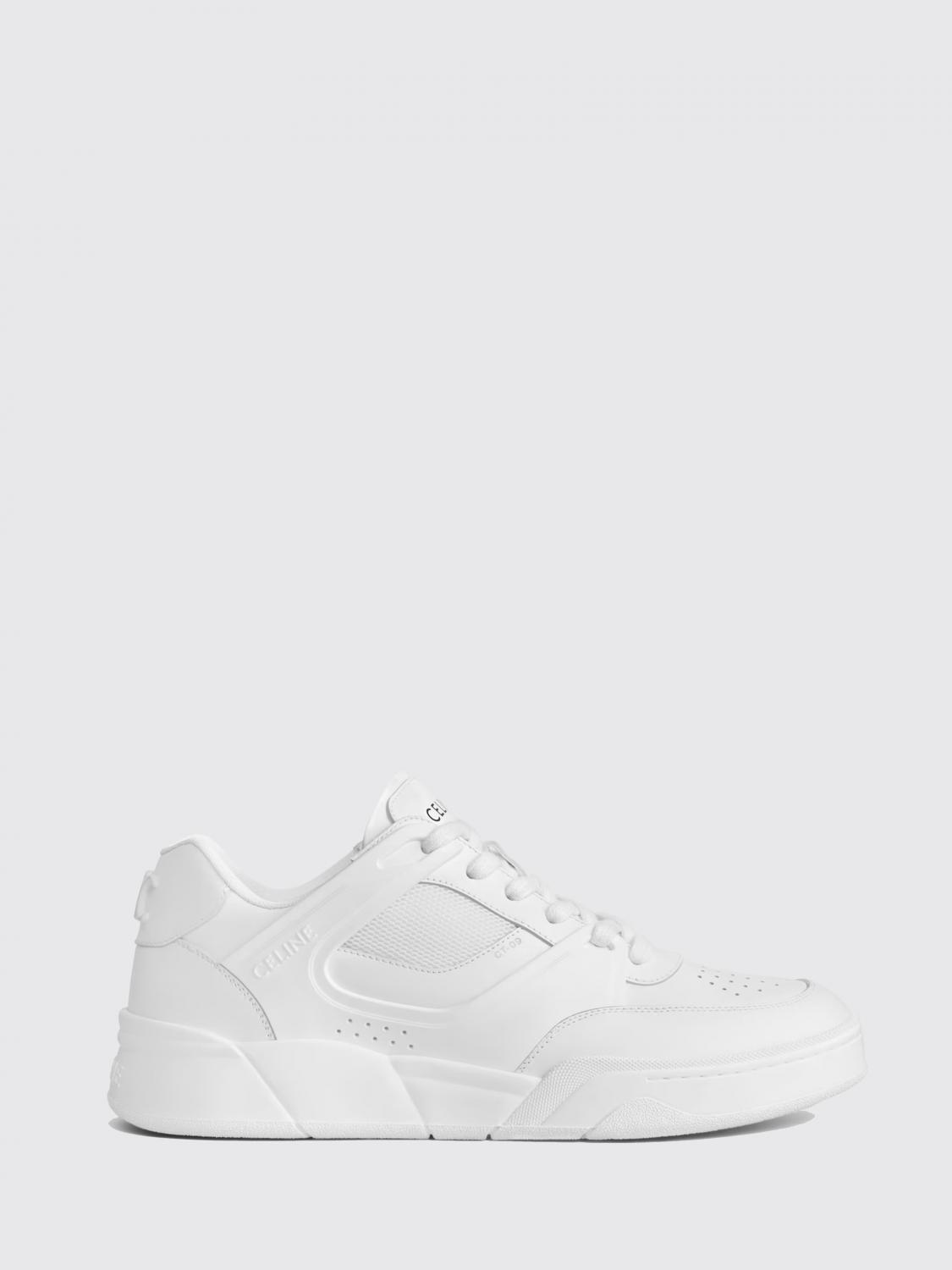 CELINE SNEAKERS: Sneakers aus Kalbsleder und Mesh Celine, Weiß - Img 1