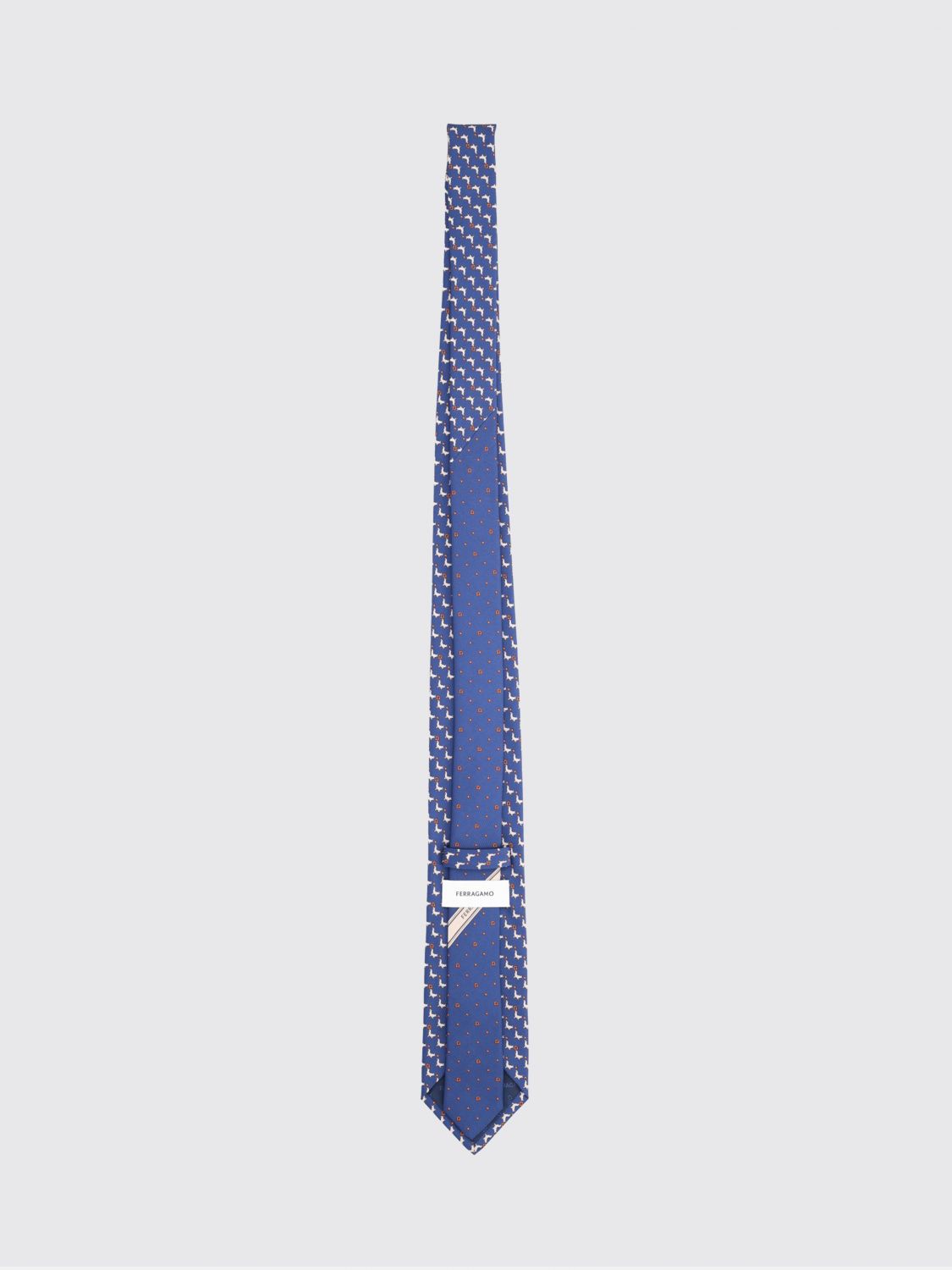 FERRAGAMO TIE: Tie men Ferragamo, Blue - Img 2
