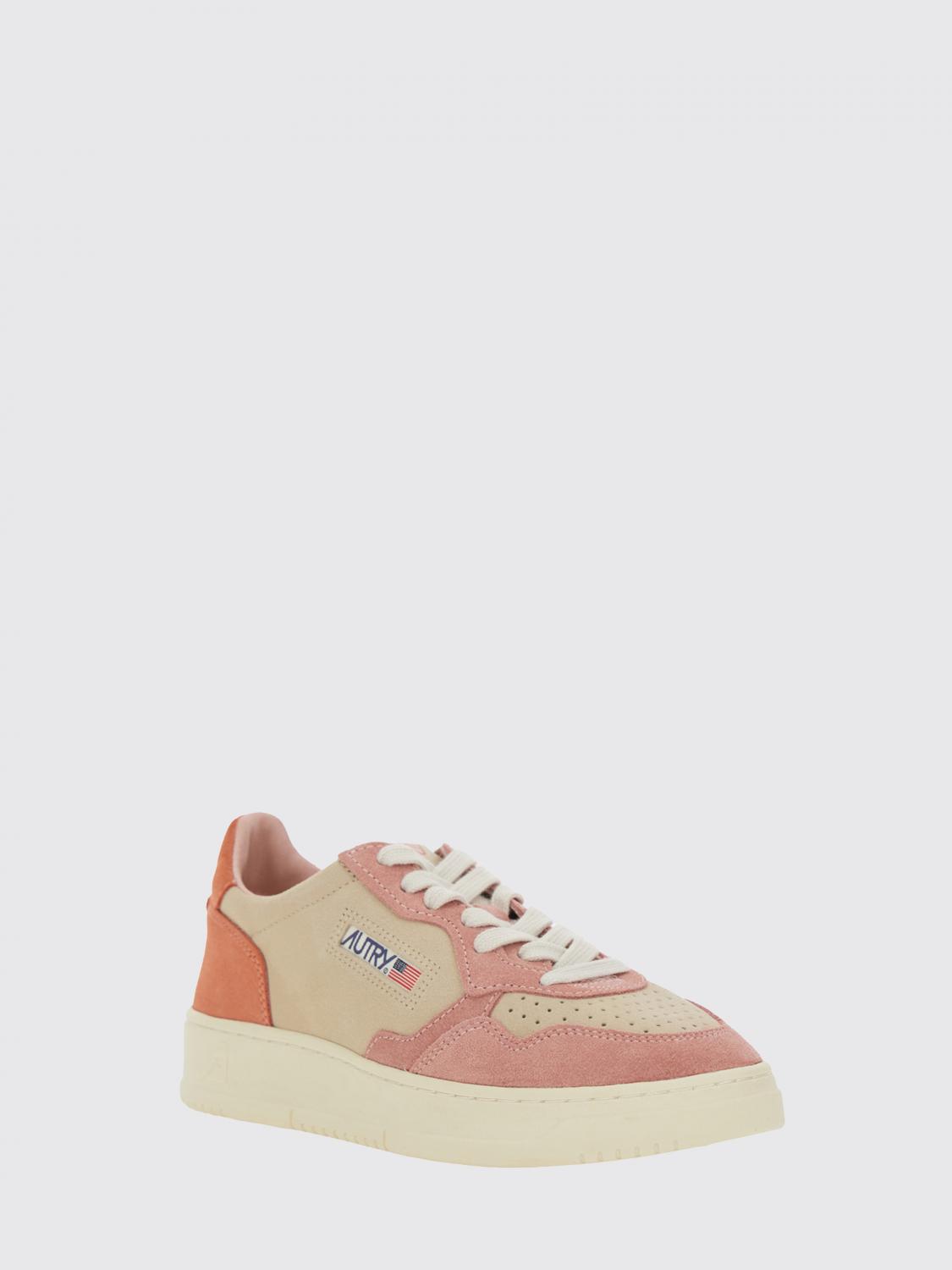 AUTRY SNEAKERS: Sneakers Medalist Low Autry in camoscio , Rosa - Img 2