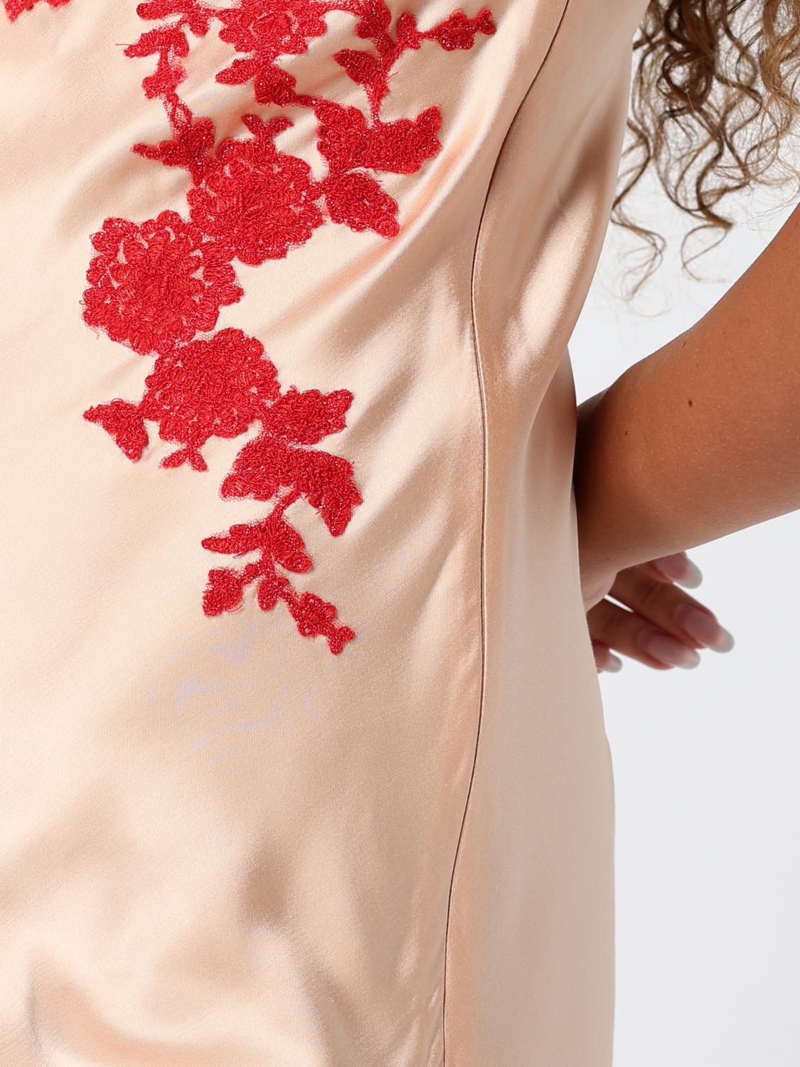 ERMANNO SCERVINO ABITO: Abito in raso e pizzo Ermanno Scervino, Rosa - Img 3