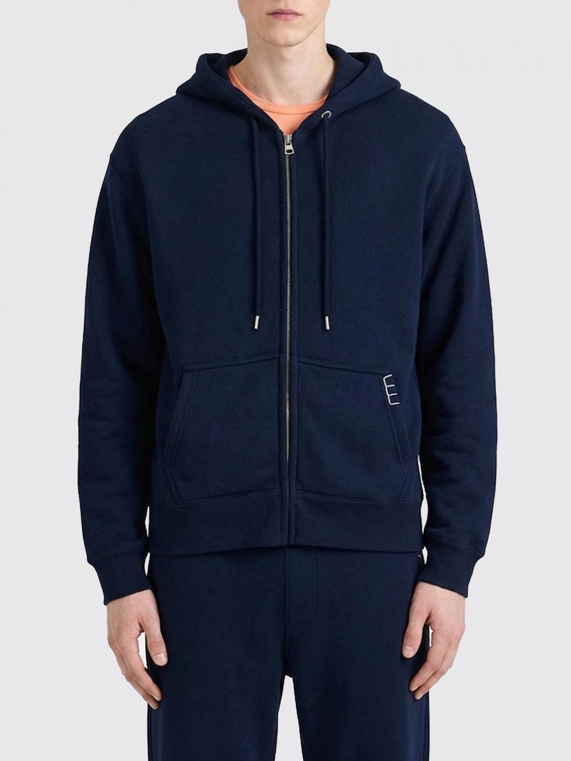 JW ANDERSON SUDADERA: Sudadera con capucha de algodón Jw Anderson, Azul Oscuro - Img 1