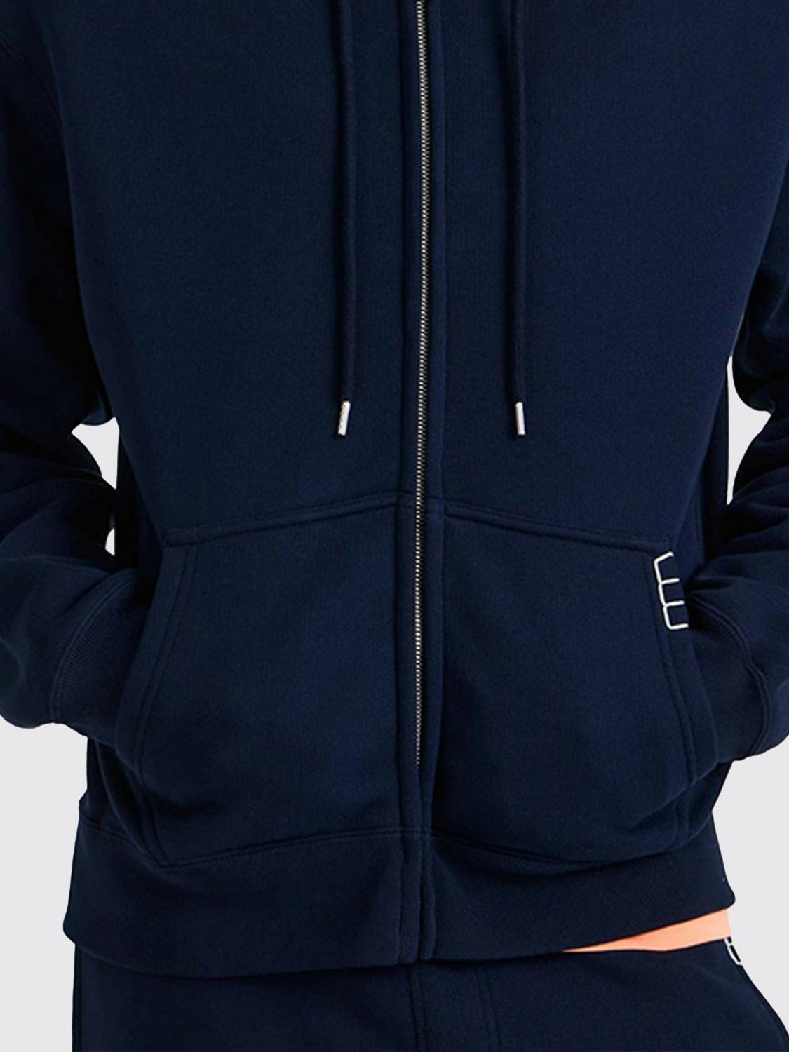 JW ANDERSON SUDADERA: Sudadera con capucha de algodón Jw Anderson, Azul Oscuro - Img 4