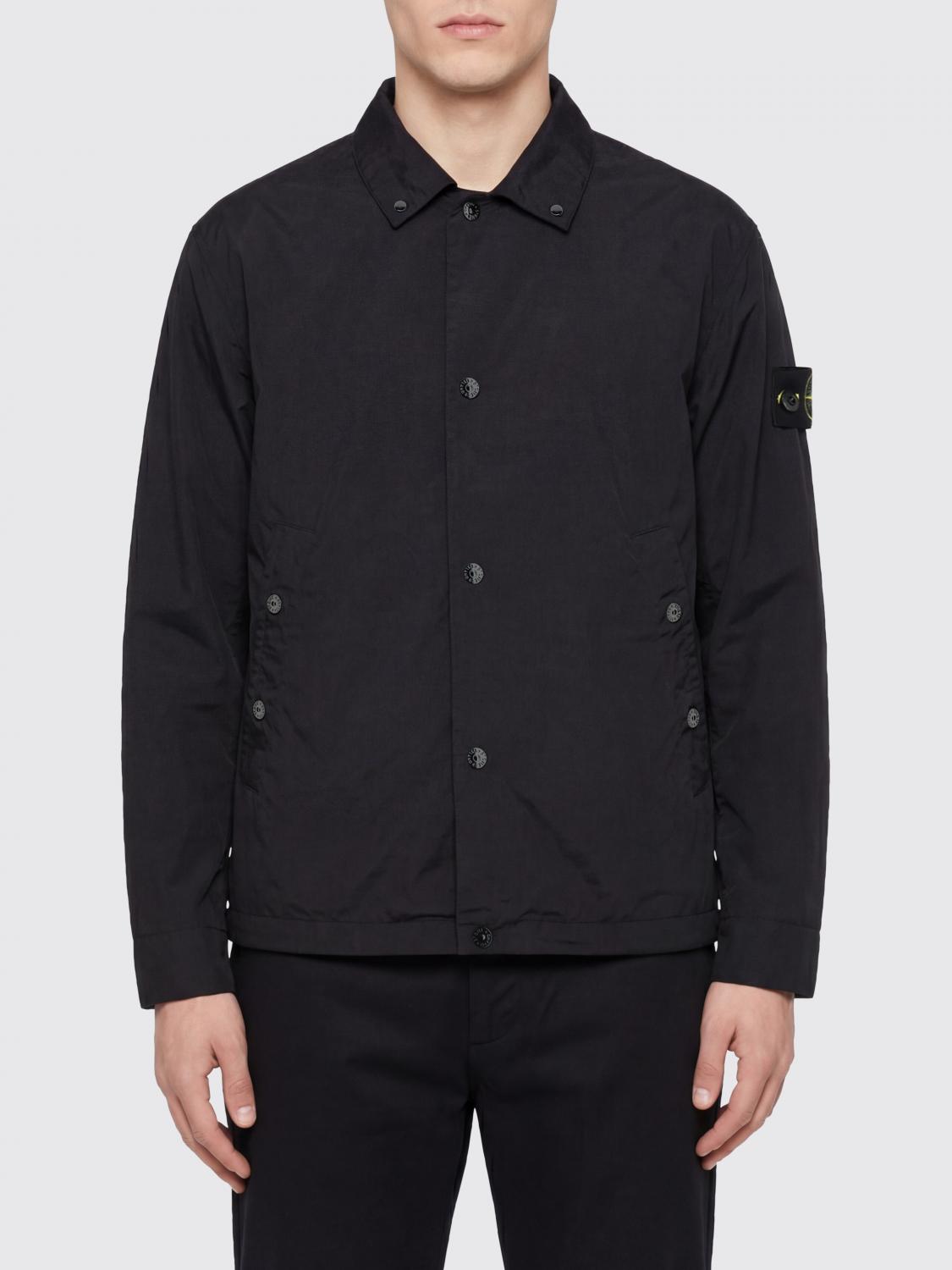 STONE ISLAND JACKET: Stone Island LIGHT COMPACT TOUCH POLY-TC Jacket, Black - Img 1