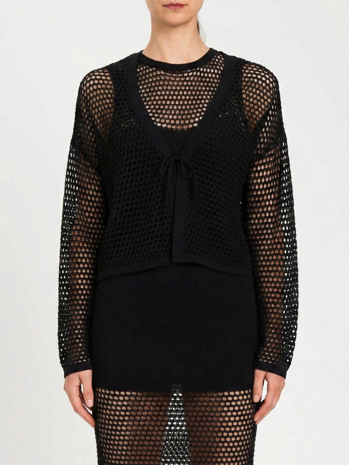 TWINSET CÁRDIGAN: Cárdigan mujer Twinset, Negro - Img 1