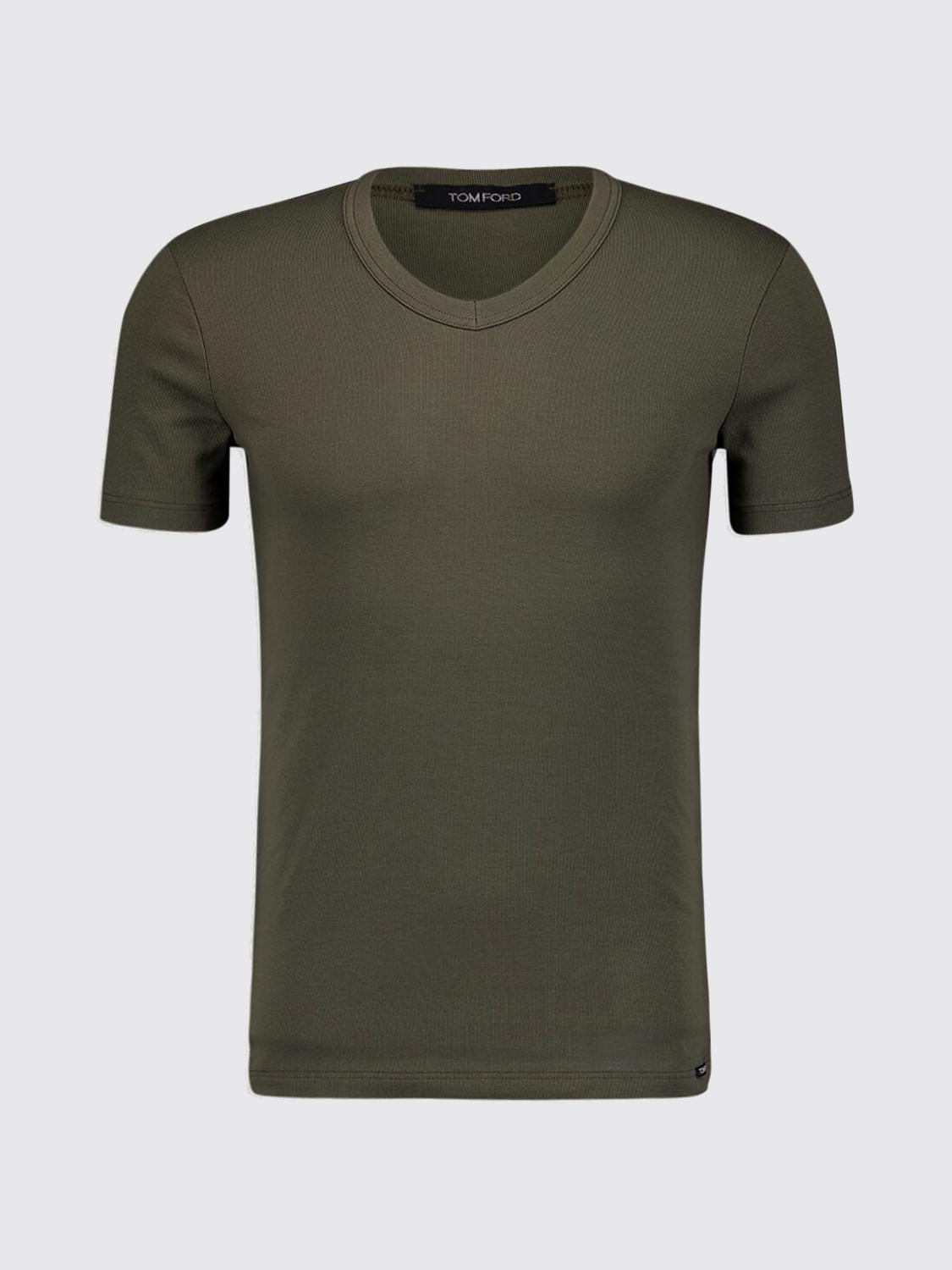 TOM FORD T-SHIRT: T-shirt Tom Ford in cotone , Militare - Img 2
