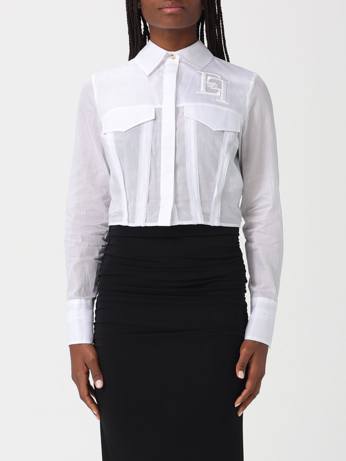 ELISABETTA FRANCHI TOP: Top donna Elisabetta Franchi, Bianco - Img 1