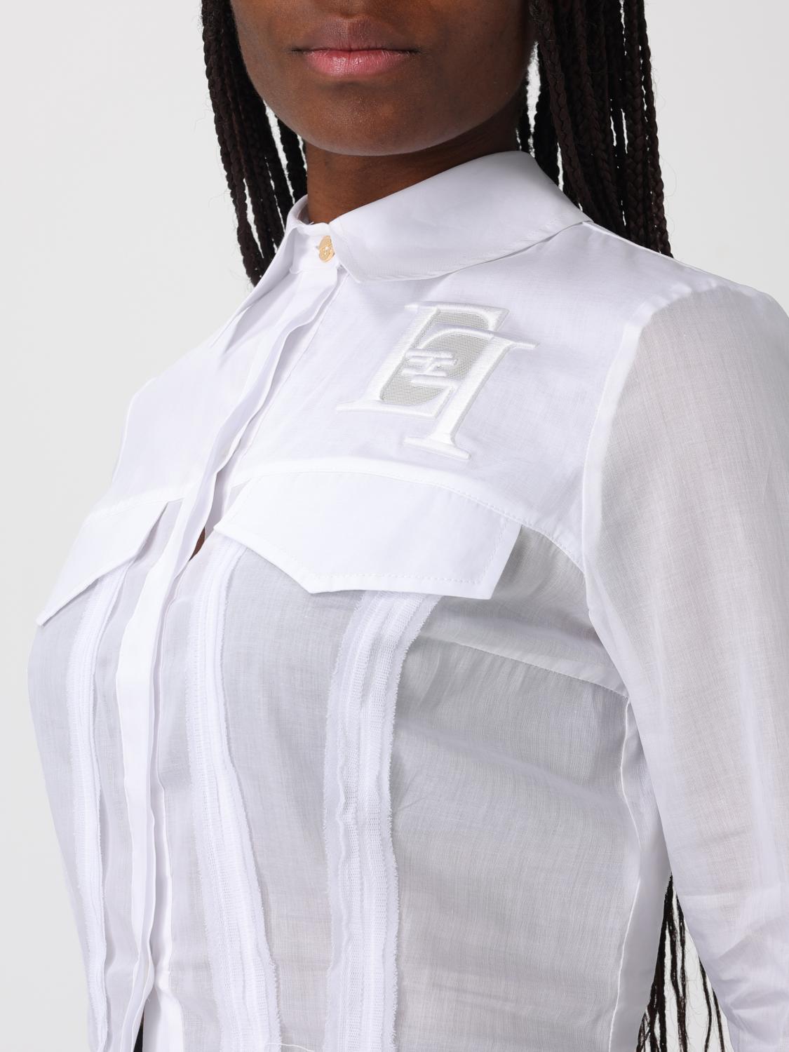 ELISABETTA FRANCHI TOP: Top donna Elisabetta Franchi, Bianco - Img 3