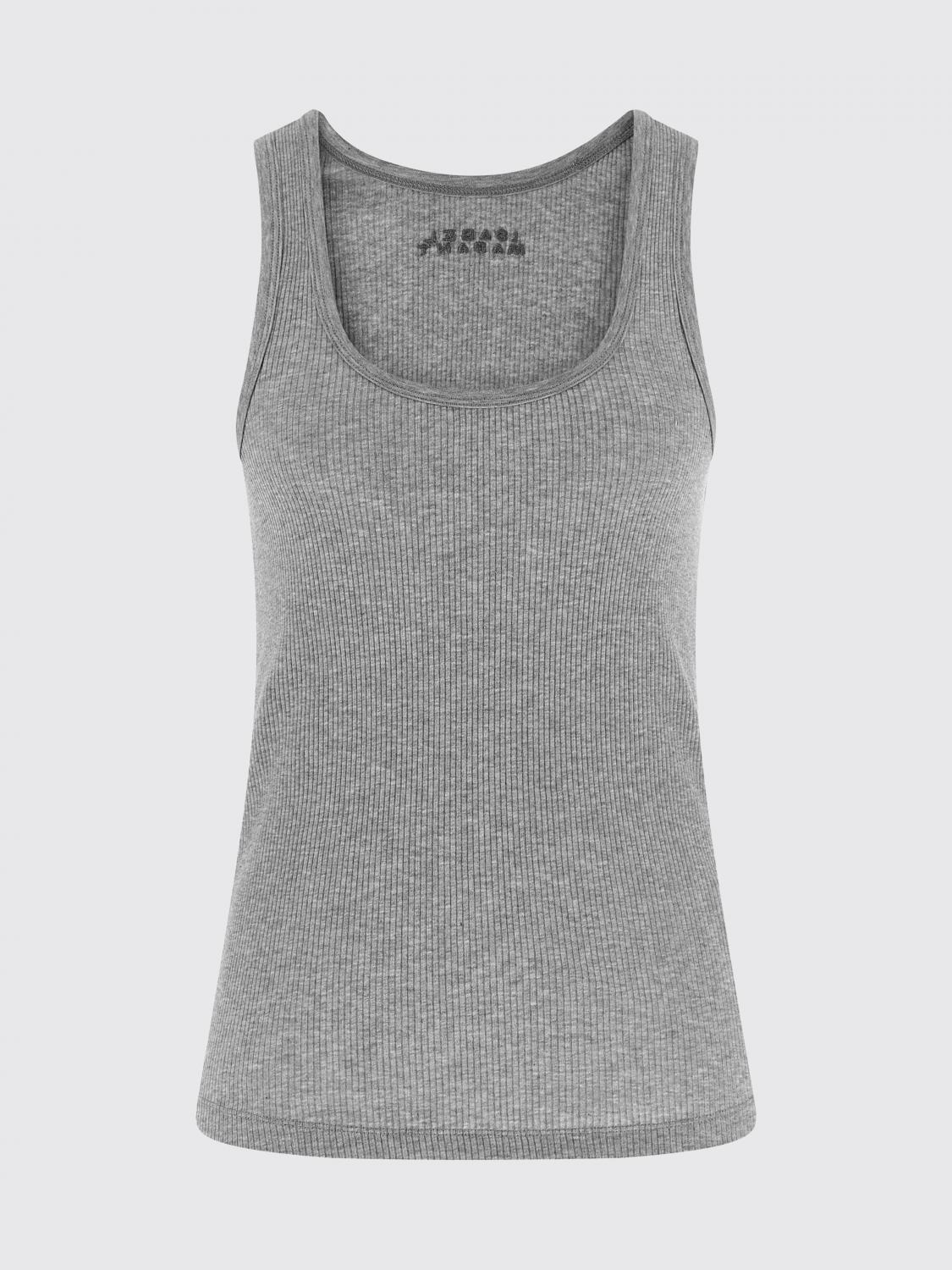 ISABEL MARANT CAMISETA: Camiseta de tirantes de algodón Isabel Marant, Gris - Img 2