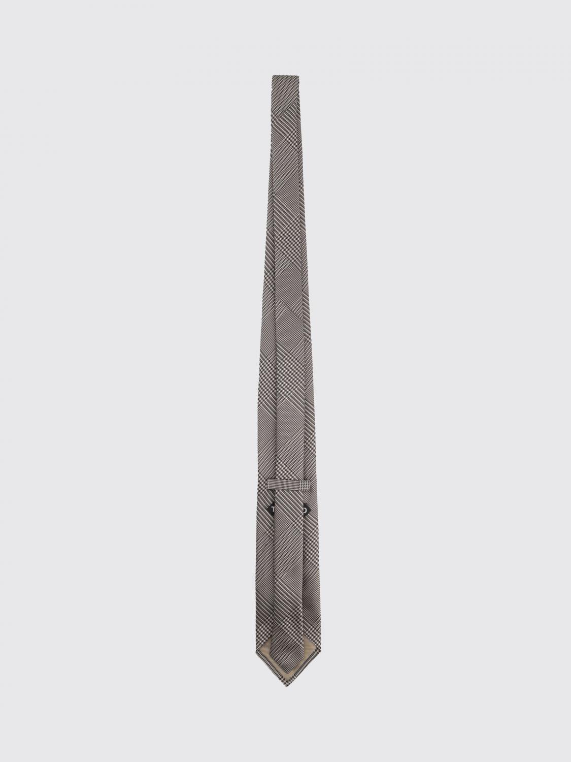 TOM FORD KRAWATTE: Tom Ford Tartan-Seidenkrawatte, Grau - Img 2