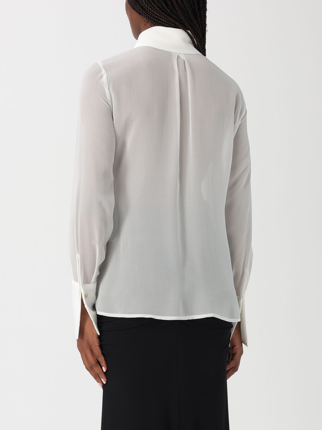 ELISABETTA FRANCHI CAMISA: Camisa mujer Elisabetta Franchi, Blanco - Img 2