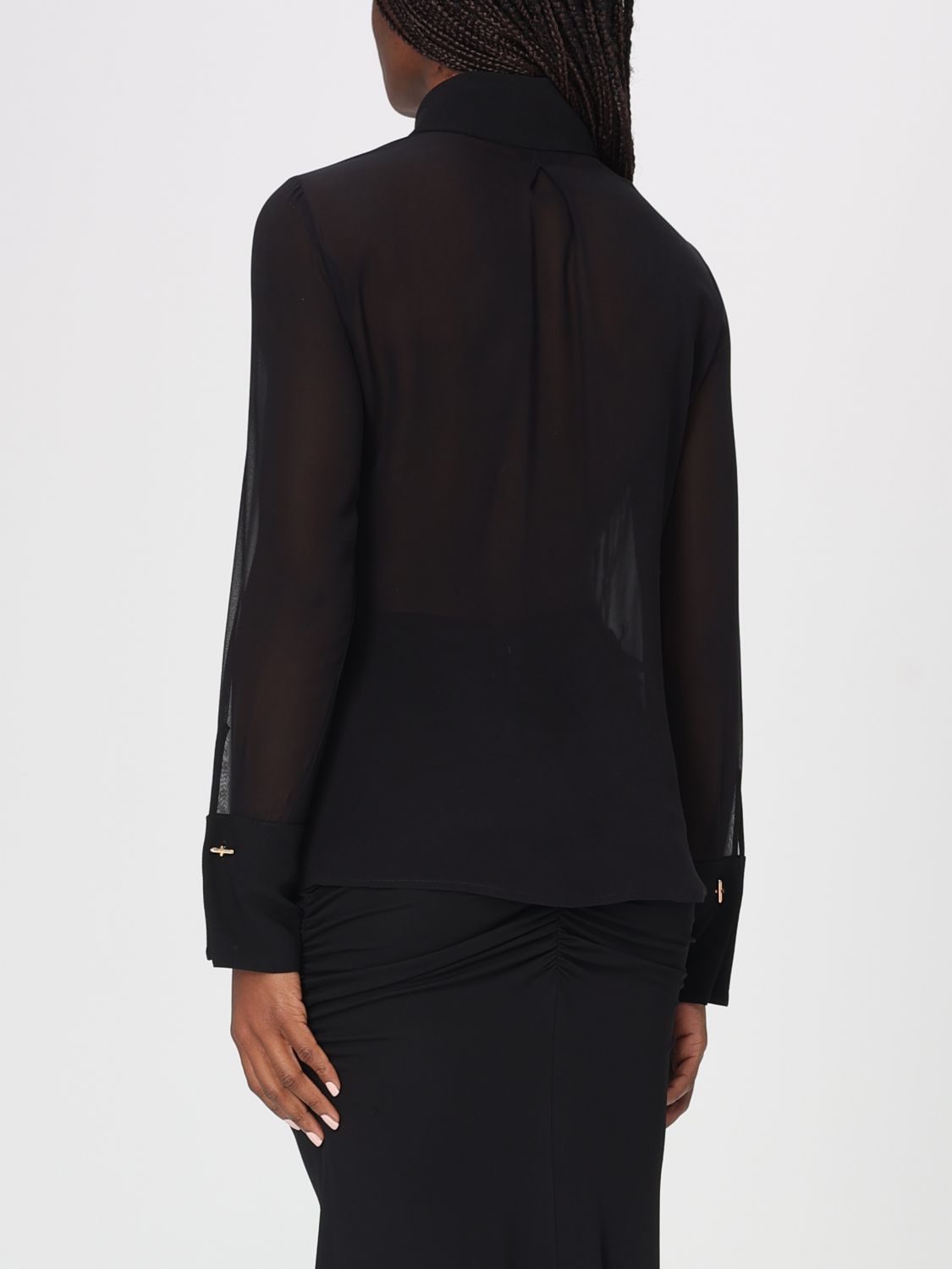 ELISABETTA FRANCHI CAMISA: Camisa mujer Elisabetta Franchi, Negro - Img 2