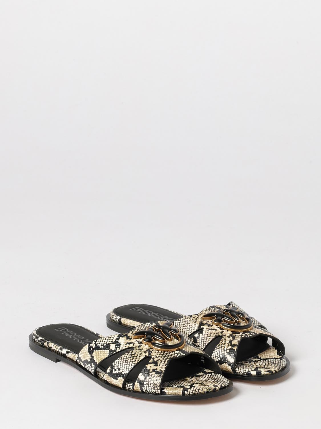 PINKO FLACHE SANDALEN: Flache sandalen damen Pinko, Grau - Img 2