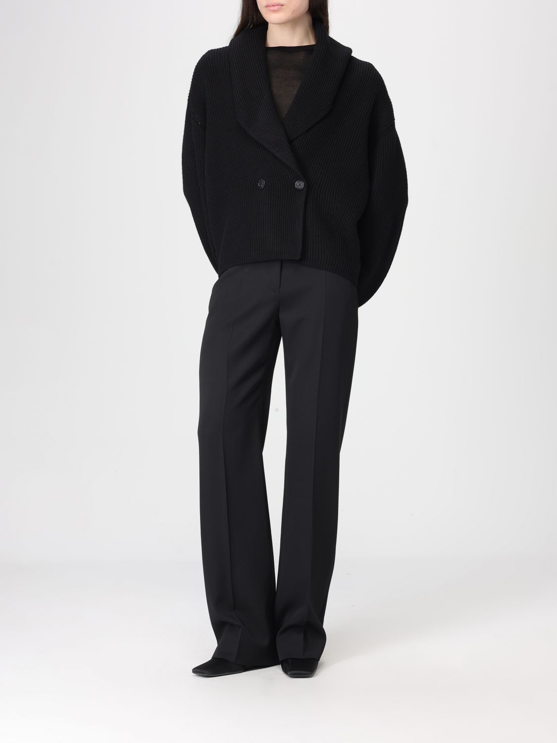 TOTEME CÁRDIGAN: Cárdigan mujer Toteme, Negro - Img 2