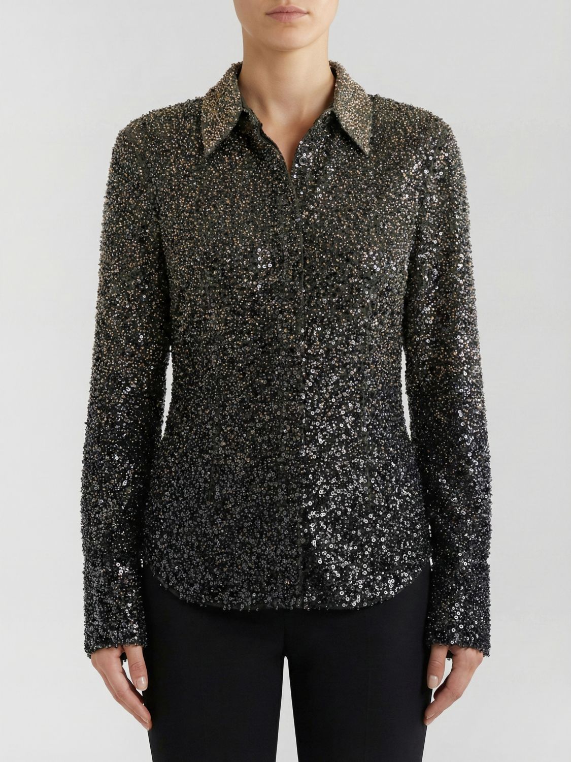 ROTATE HEMDBLUSE: Hemdbluse damen Rotate, Bunt - Img 1