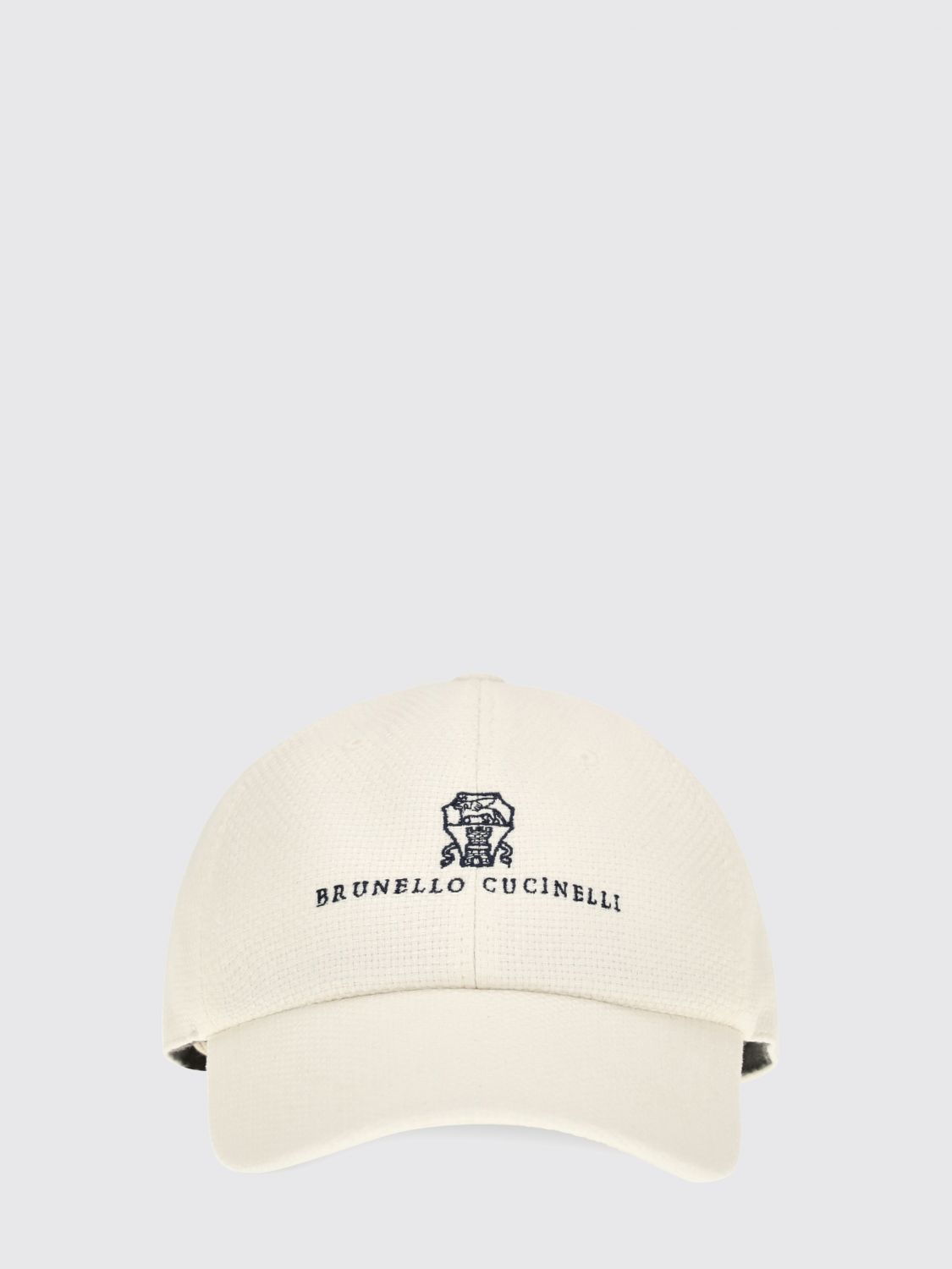 BRUNELLO CUCINELLI HAT: Linen Blend Baseball Cap Brunello Cucinelli, White - Img 2