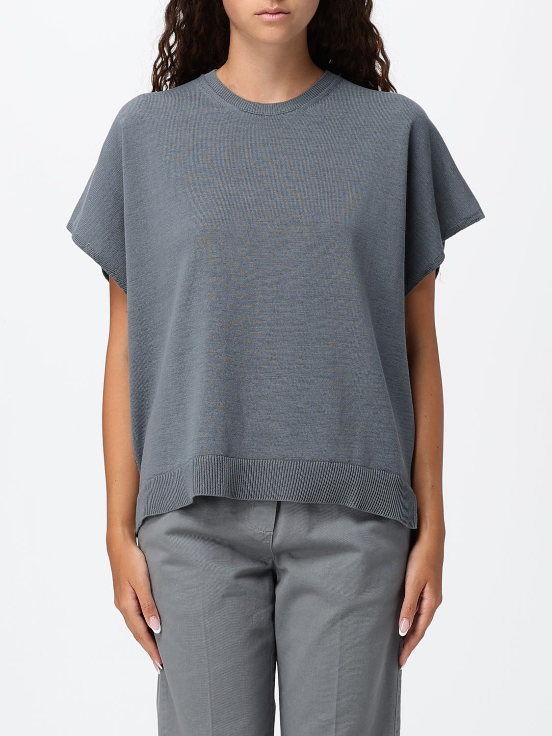 ALYSI T-SHIRTS: T-shirts donna Alysi, Grigio - Img 1