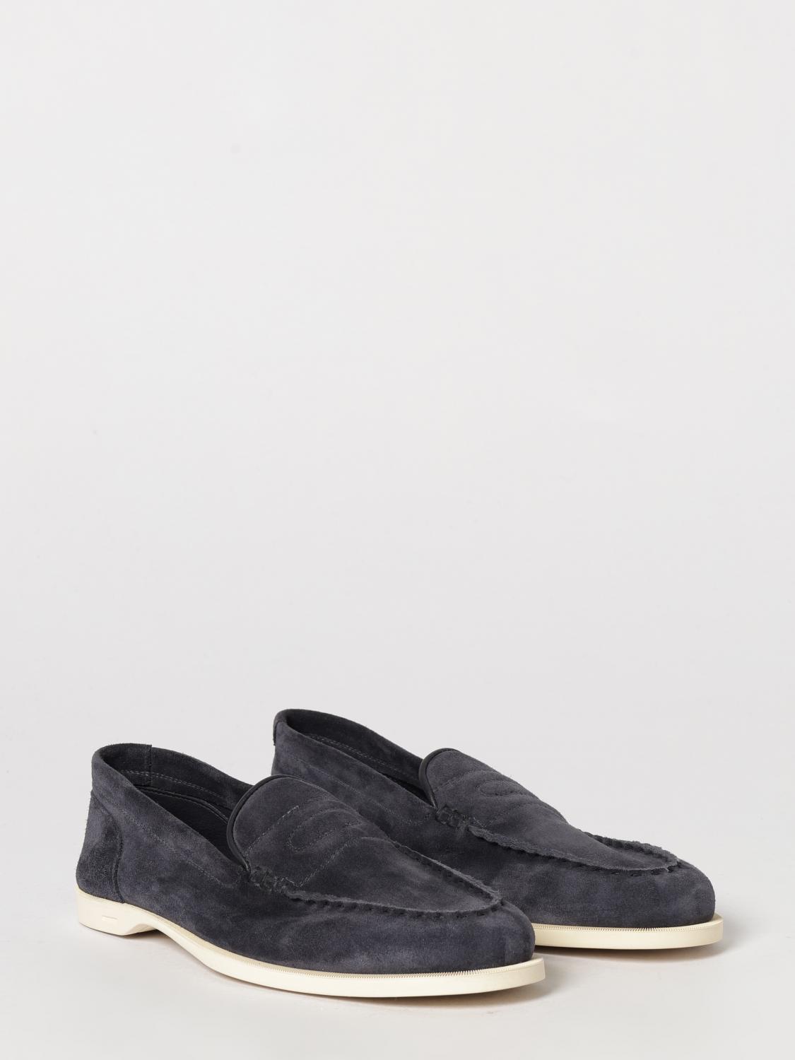 JOHN LOBB LOAFERS: Pace Suede Loafers John Lobb, Blue - Img 2