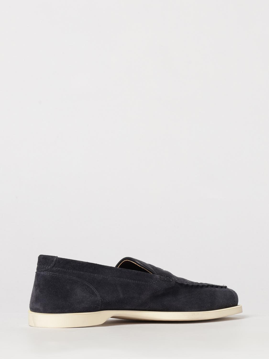 JOHN LOBB LOAFERS: Pace Suede Loafers John Lobb, Blue - Img 3