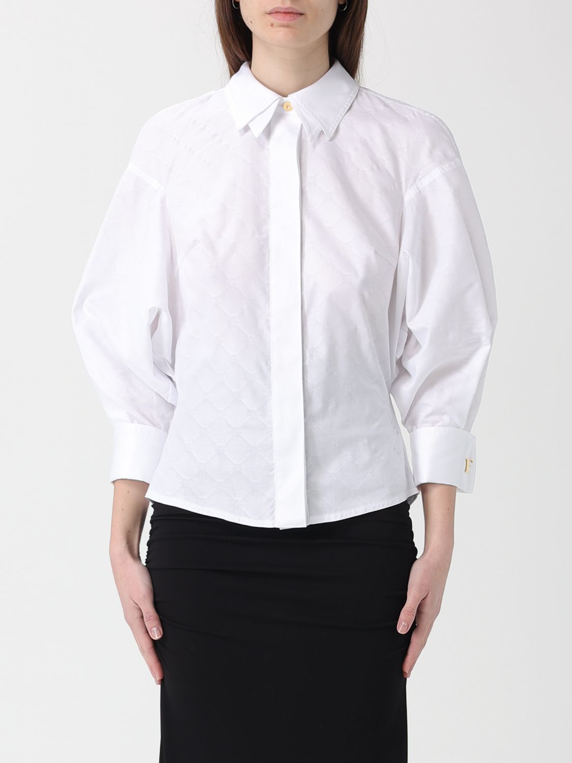 ELISABETTA FRANCHI CAMISA: Camisa mujer Elisabetta Franchi, Blanco - Img 1