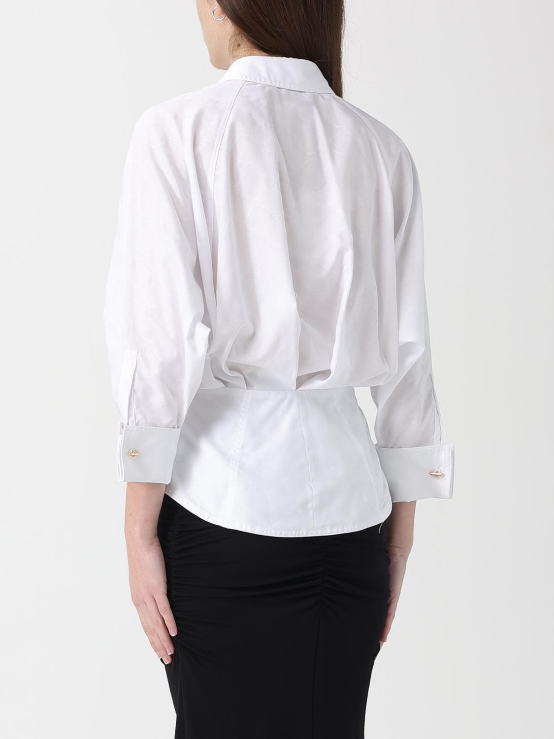 ELISABETTA FRANCHI CAMISA: Camisa mujer Elisabetta Franchi, Blanco - Img 2