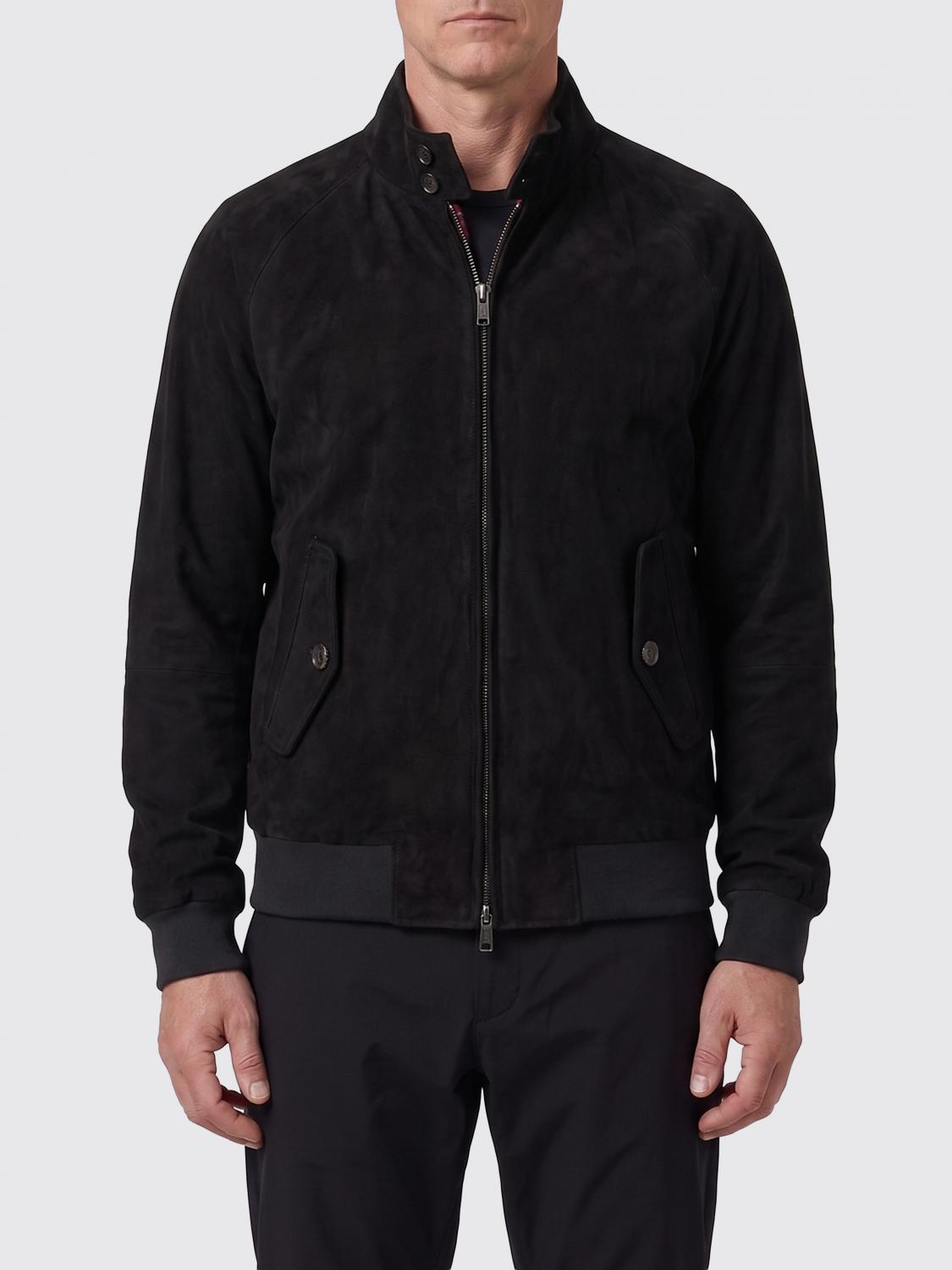 BARACUTA JACKET: Suede Jacket Baracuta, Black - Img 1