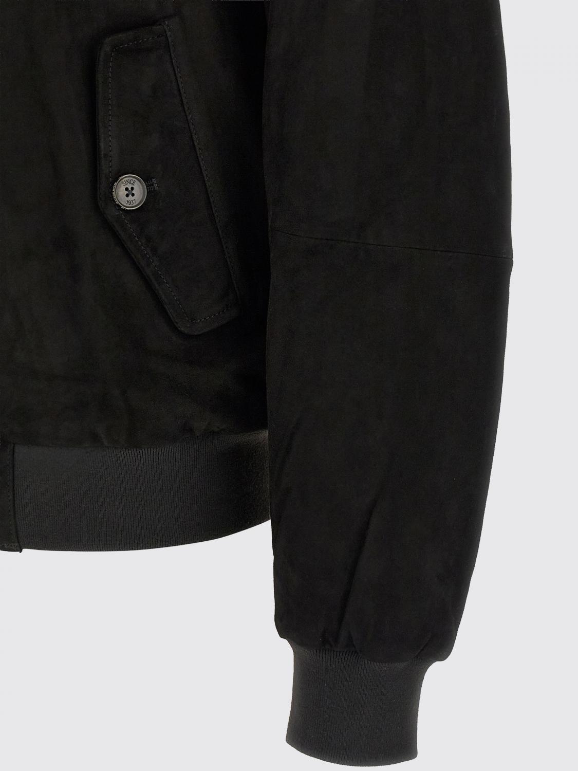 BARACUTA JACKET: Suede Jacket Baracuta, Black - Img 4