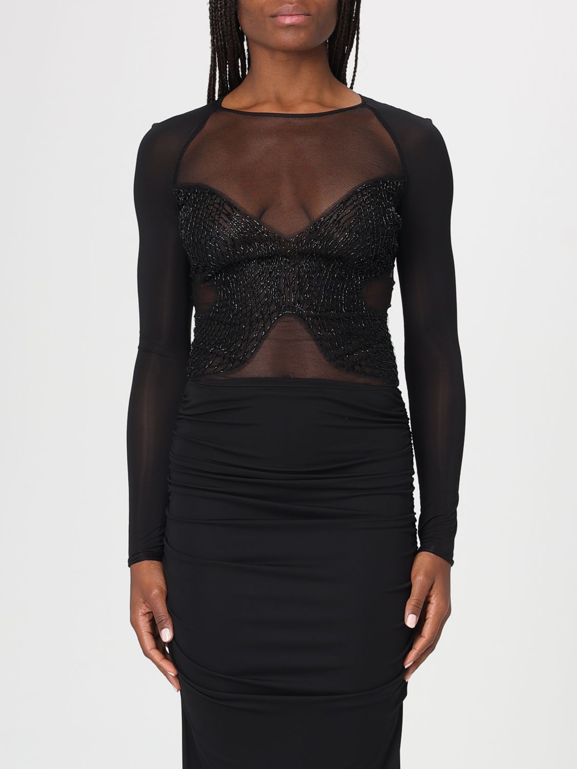 ELISABETTA FRANCHI TOP: Top donna Elisabetta Franchi, Nero - Img 1