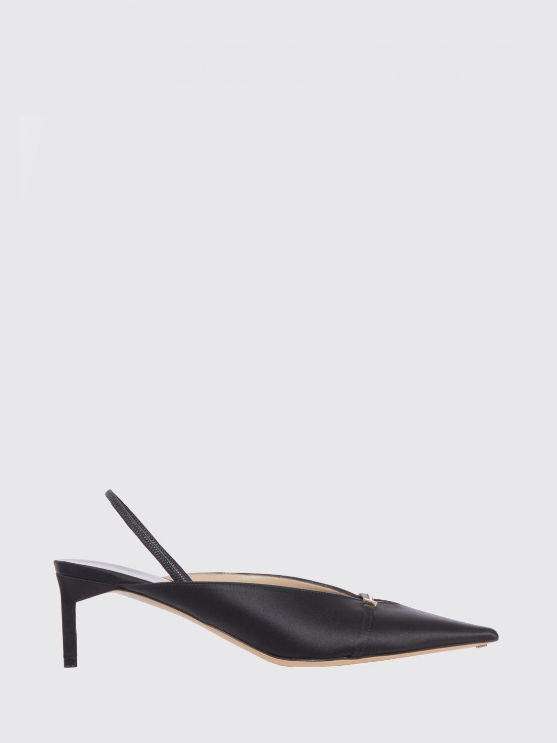 TOM FORD DÉCOLLETÉ: Slingback Tom Ford in raso , Nero - Img 1