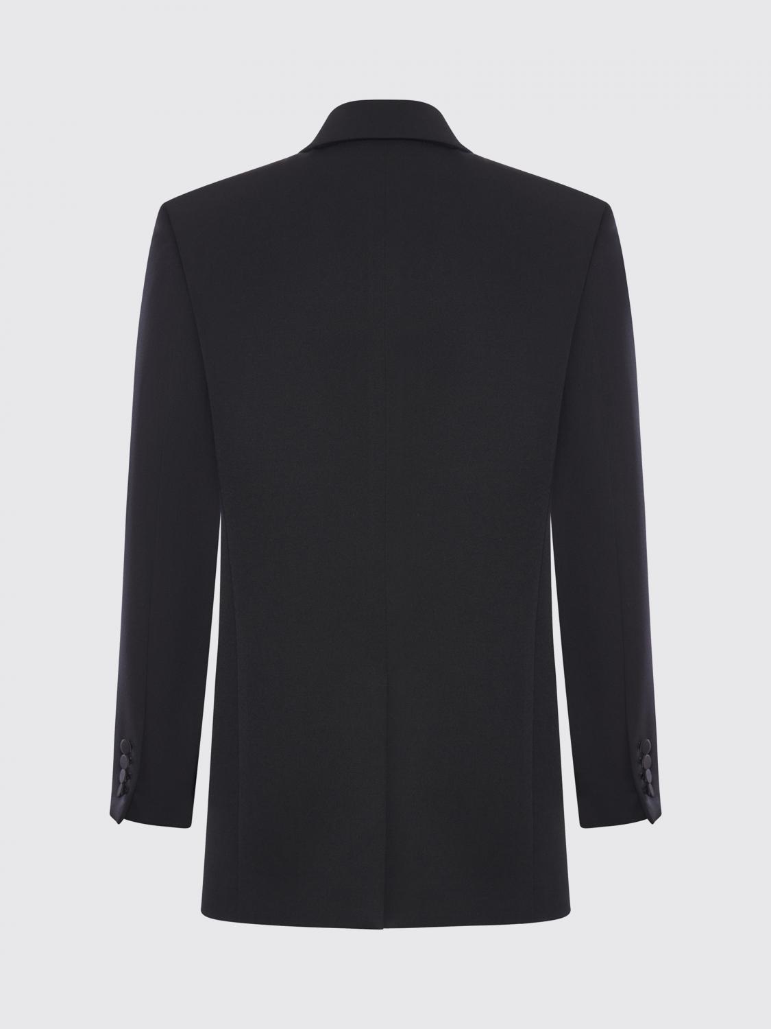 SAINT LAURENT GIACCA: Blazer a doppiopetto di lana Saint Laurent, Nero - Img 3