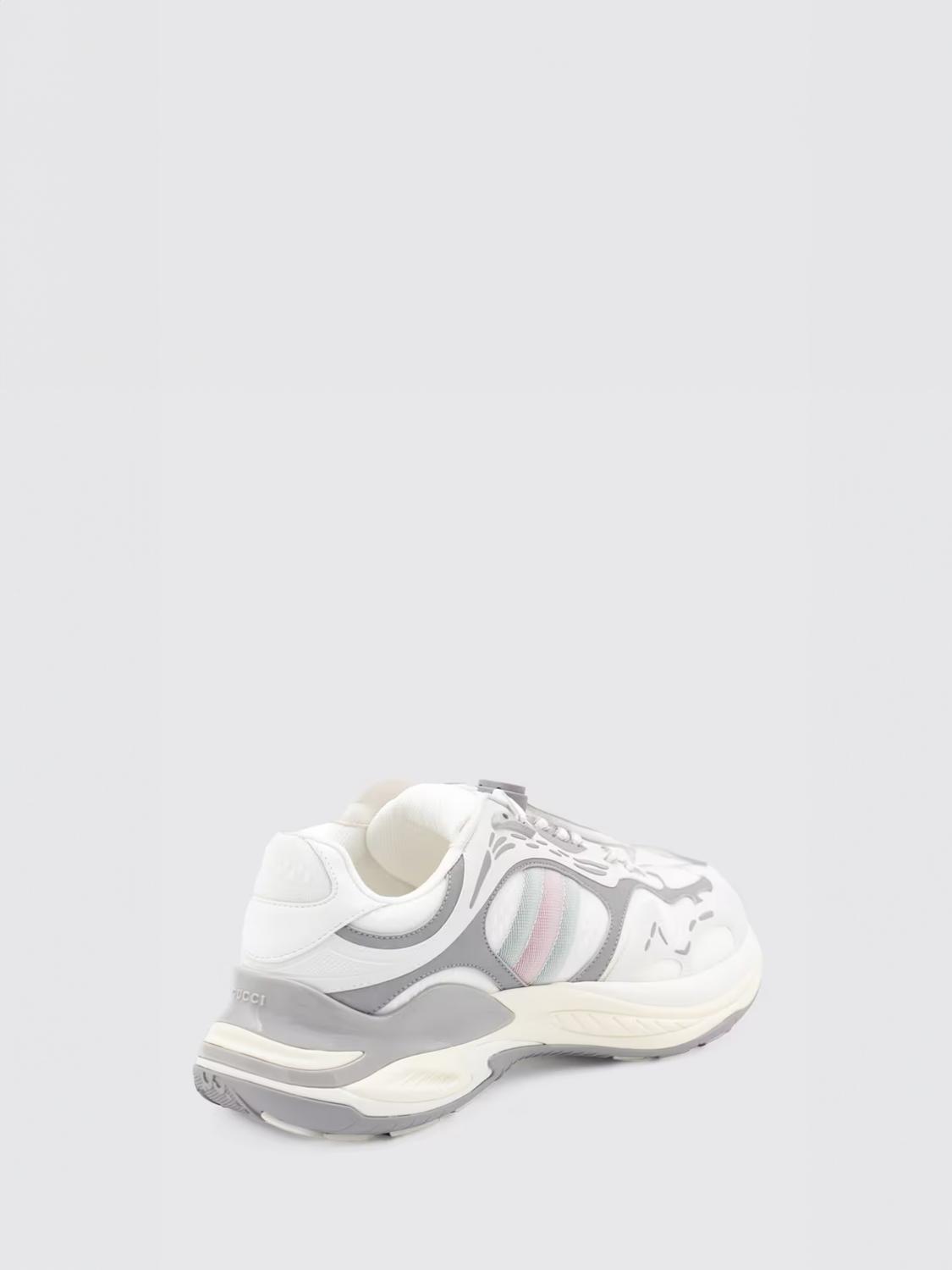 GUCCI SNEAKERS: Sneakers 2.0 Gucci in mesh e gomma , Bianco - Img 3