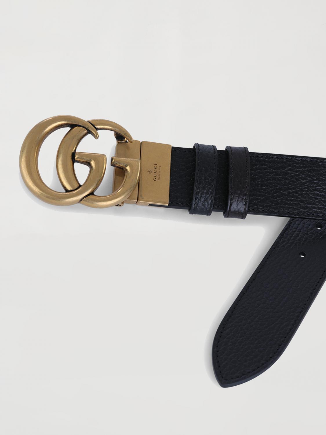 GUCCI GÜRTEL: GG Marmont Ledergürtel Gucci, Schwarz - Img 2